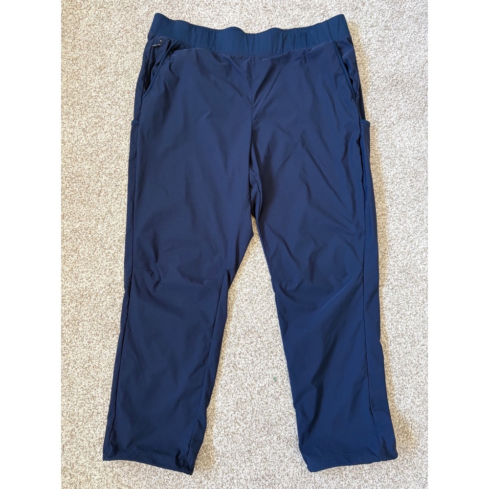 Columbia Omni-Shield Navy Camping Hiking Outdoor Utility Pants 2X Comfort Waist - Picture 1 of 8